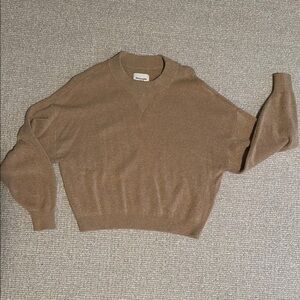 Abercrombie Tan Crew Neck Sweater